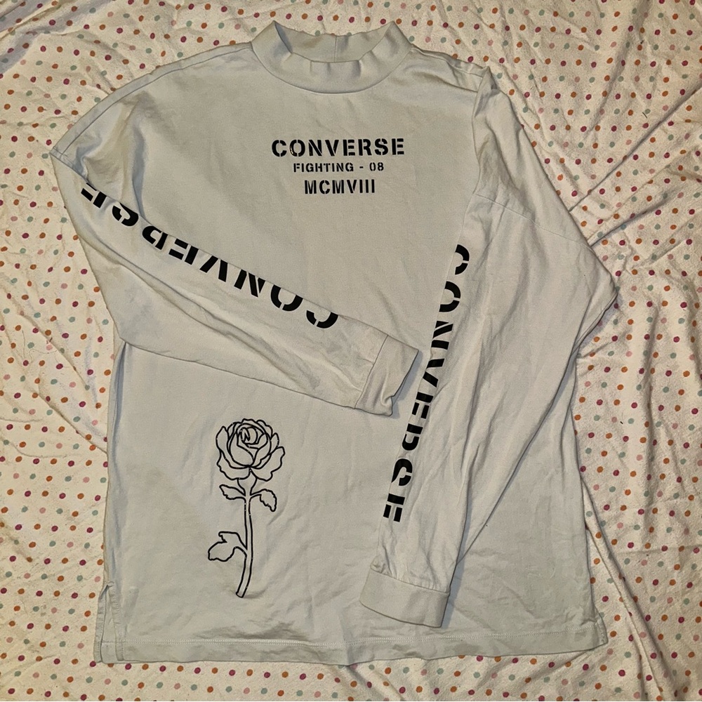 Converse “Fighting 08 MCMVIII” Mock Neck Long Sleeve Shirt - Size L - NWOT
